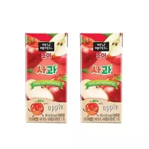 미닛메이드 조이사과 195ml x 24개 사과주스 웰빙 (W6A1A3D)