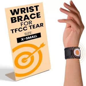 불스 TFCC 찢어진 손목 보호대 - 척골측 DRUJ 불안정성 핑키 사이드 및 반복적인 부상 지원을 위한 실리콘