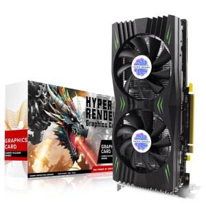 하이퍼렌더 RX 580 그래픽 카드 8GB 2048SP GDDR5 256비트 PC 게이밍 비디오 컴퓨터 보드 3*DP 1*HDMI PCI Express 3.0, PC용 데스크톱 GPU용 프리즈 팬 스톱 포함