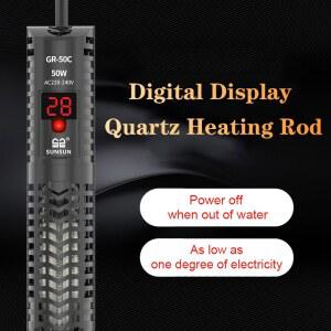 SUNSUN 수족관 잠수정 히터 220V 물고기 석영 탱크 디스플레이 LCD 유리 디지털
