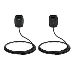 범용 페이스트 타입 토글 스위치 (케이블 60cm/100cm 포함) 자동차 버튼 DC 12V/24V 미니 (안개등/드라이브
