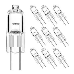 10pcs G4 할로겐 전구 12V 5W 10W 20W 35W 50W 라이트 글로브 많은 JC 바이핀 LED 램프 따뜻한 흰색 교체