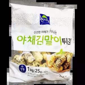 야채김말이튀김 (면사랑 25g x40입 1K) 바삭한맛 테이크아웃용 소규모식당 바