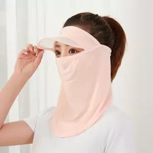 햇빛차단레쉬가드 수영복마스크 해수욕복 수영액세서리 비치웨어 햇빛 차단 안면 마스크코랄핑크 레쉬가드