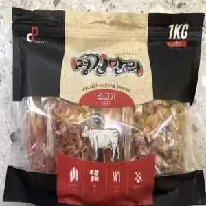 소고기 육포 대용량 1kg 강아지 간식 반려동물 먹거리