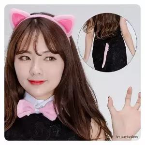 TBZ PWM-DK 핑크고양이머리띠3종세트