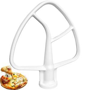 Kitchenaid 스탠드 믹서용 교체용 K45B 코팅 플랫 비터, 4.5 QT 틸트 헤드 믹서 KSM90,K45와 호환 가능