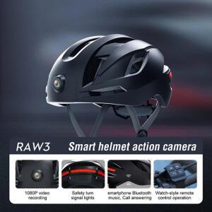 RAW3 스마트 헬멧 스포츠 카메라 WIFI 1080P HD 비디오 녹화 블루투스 헤드셋 GPS 음성 알림 오토바이 헬멧