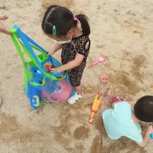 모래놀이 모래가방 비치 그물망 네트백 가방 대형