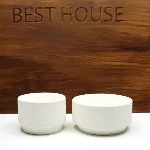 화이트 실린더 토분 12x6cm 국산 내추럴 인테리어 화분