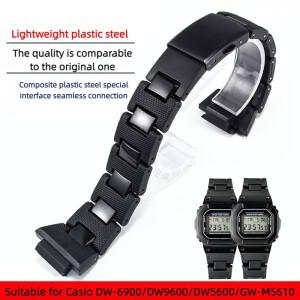 카시오 지샥 G-Shock DW-6900/DW9600/DW5600/GW-M5610 고품질 플라스틱 시계 밴드 남성 시계 스트랩 손목