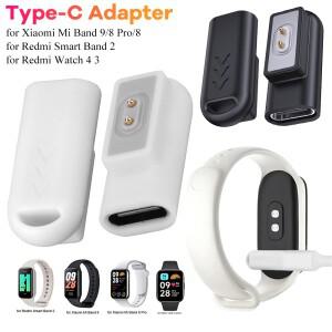 호환용 샤오미 미 밴드 9/8 프로/8 스마트 워치 충 어댑터 커넥터, 레드미 스마트 밴드 2 용 USB C 90 °