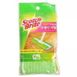 3M 클립형 막대걸레 극세사리필(2P)밀대 용청소 교체용바닥 거실 다용도 청소용