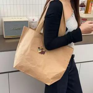 쇼핑백 강아지 장바구니 크래프트 꼬깔모자 세트