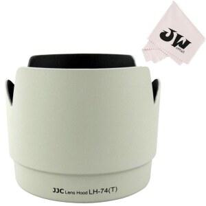 캐논 EF 70-200MM F4 L USM 렌즈용 JJC 튤립 모양 렌즈 후드 - ET-74 교체(70-200MM II / F2.8 제외) 흰색