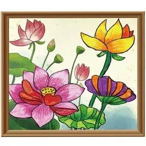 연꽃 그리기 도안 그리기 도안 취미용 명화 재료 유화 어린이집