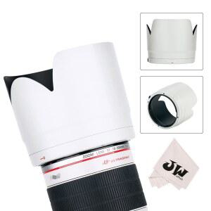 JJC 전용 리버서블 렌즈 후드 쉐이드 포 캐논 EF 70-200MM F /2.8L는 III USM & II 렌즈가 ET-87을 대체하며 잠금 또는 해제 버튼이 있습니다 - 흰색