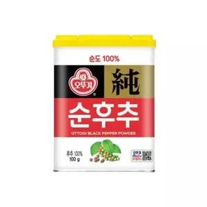 오뚜기 순후추(캔) 100G 2개 캠핑 바베큐 파티 초대요리 바베큐 스테이크 풍미