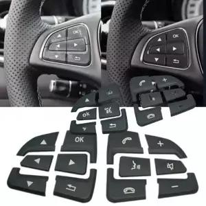 자동차 스티어링 휠 제어 메뉴 스위치 버튼 커버 트림 스티커 메르세데스 벤츠 GLA CLA GLE GLC GLS CLS