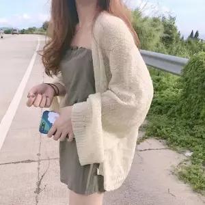 [하프클럽/]3color 여름 니트가디건 시스루 여자 얇은 비치웨어 볼레로