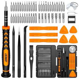 TORX T5 T6 T8 맥북호환 컴퓨터 노트북 폰 PS4 PS5 xbox호환용 스위치 안경 시계 PC 링 초인종 전자용 소형 정밀 드라이버 세트 JOREST 59PCS