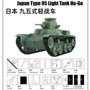 일본 95형 경전차 HaGo MRYSFW SS829 1 35 1 48 1 72 1 144 25mm 군호환용 모형 키트 미니어처 스태틱