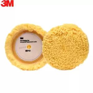 3M 5713 단면 광택패드 노랑 양털패드
