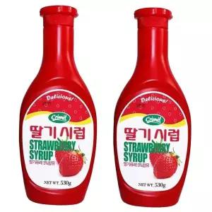 서강딸기 서강유업 딸기시럽 530gx2개
