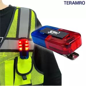 경광등 미니 클립 LED 조명 장착 충전 조끼 클립형 USB