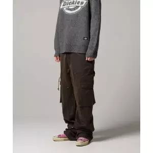 매장정품 DICKIES 디키즈 캔버스 더블니 카고 팬츠 Dark Brown DK0A881Z0DB 1814287