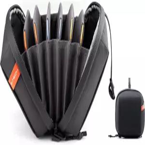 PGYTECH 하드 렌즈 필터 파우치 최대 100mm 사진 7포켓 카메라 가방 휴대용 케이스 원형 보관 지갑 방수 및