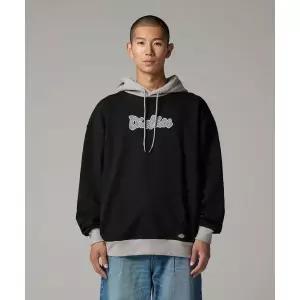 매장정품 DICKIES 디키즈 커시브 로고 투톤 후디 Black DIKU252LRHD001BK 1814341