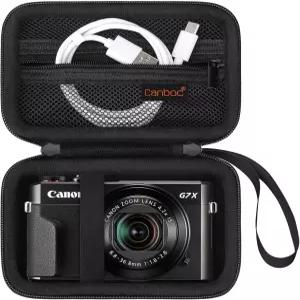 캐논 파워샷 G7 X Mark III G7X II 디지털 4K 브이로그 카메라용 캔복 케이스 포인트 앤 비디오 가방 지퍼