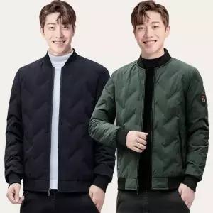 캐주얼 블루종 잠바 간절기 남자 항공점퍼 패딩 아우터 노카라