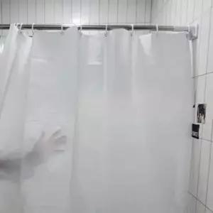 샤워커튼 욕실 방수 커튼 120 화이트 비닐 샤워실 가림막