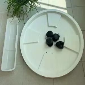 화분 바퀴 받침대 물받이 세트 특대형 36cm 이동식받침대