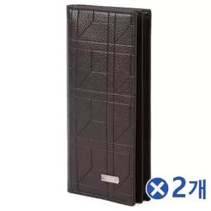 TBZ 모던한 인조가죽 장지갑 다크브라운x2개 스타일리쉬룩 생일선물지갑 학생지갑