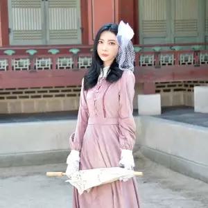 [에이치플러스몰]TBZ 교복몰 핑크 블러셔 경성의복 개화기 의상