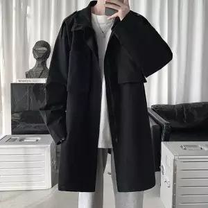 [골드스마일]남성용 봄가을 투톤 심플 트렌치코트 외투
