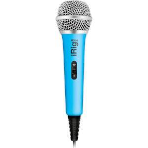 스마트폰 및 태블릿용 IK 멀티미디어 IRIG 음성(파란색) 노래방 마이크