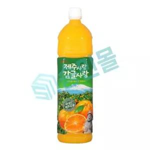 롯데칠성음료 제주사랑 제주감귤 1.5L x 12개입 /s