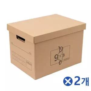 [에이치플러스몰]TBZ 생활방수 타임 크라프트 종이박스 39x28cmx2개 옷정리
