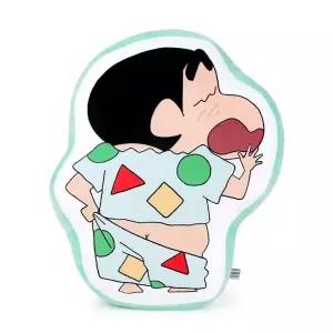 [콩심팥심]TBZ 극세사 라인프린트 짱구쿠션-파자마2 푹신푹신
