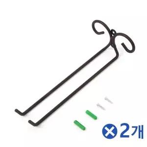 TBZ 심플 벽고정형 리본 브라운 와인잔걸이x2개 와인잔렉