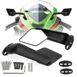 XINGWU 대형 오토바이 거울 닌자 650 500 400 ZX6R ZX10R ZX4RR CBR1000 CBR300R CBR500R CBR600R GSXR1000 R15 R25 YZ 윈드 윙 사이드 미러용 조절 가능