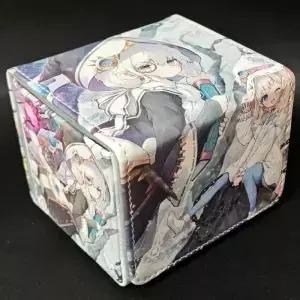 유희왕 가죽 보관함 위한 화이트 포레스트 덱 박스의 Elzette Astellar TCG OCG PTCG 트레이딩 카드 컬렉션