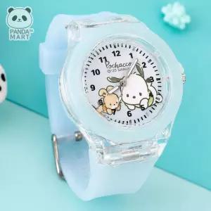 산리오 포차코 3.4cm LED 실리콘 바늘 손목시계