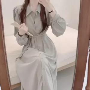 셀럽하우스 여리핏 가을 셔츠 페이지 롱원피스
