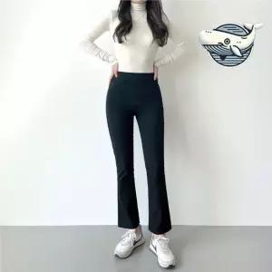 슬림핏 기모 배색 부츠컷 팬츠 여성 겨울 여자기모청바지 기모바지 기모청바지