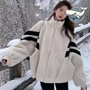 코지한 양털 후드집업 보드복 스타일 겨울 필수 양털점퍼 양털집업 양털잠바